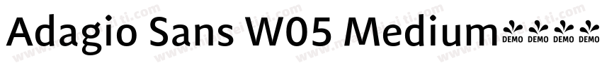 Adagio Sans W05 Medium字体转换